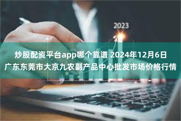 炒股配资平台app哪个靠谱 2024年12月6日广东东莞市大京九农副产品中心批发市场价格行情